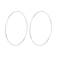 SANNE maxi hoops silverpläterade