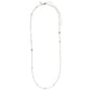Silver-plated CAT necklace with flattened links, 50 cm long with 9 cm extension, showcasing a simple yet enchanting design. Perfect for décolletage.