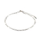 DALE recycled open curb ankle chain silver-plated