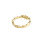 LULU recycled twirl stack ring gold-plated