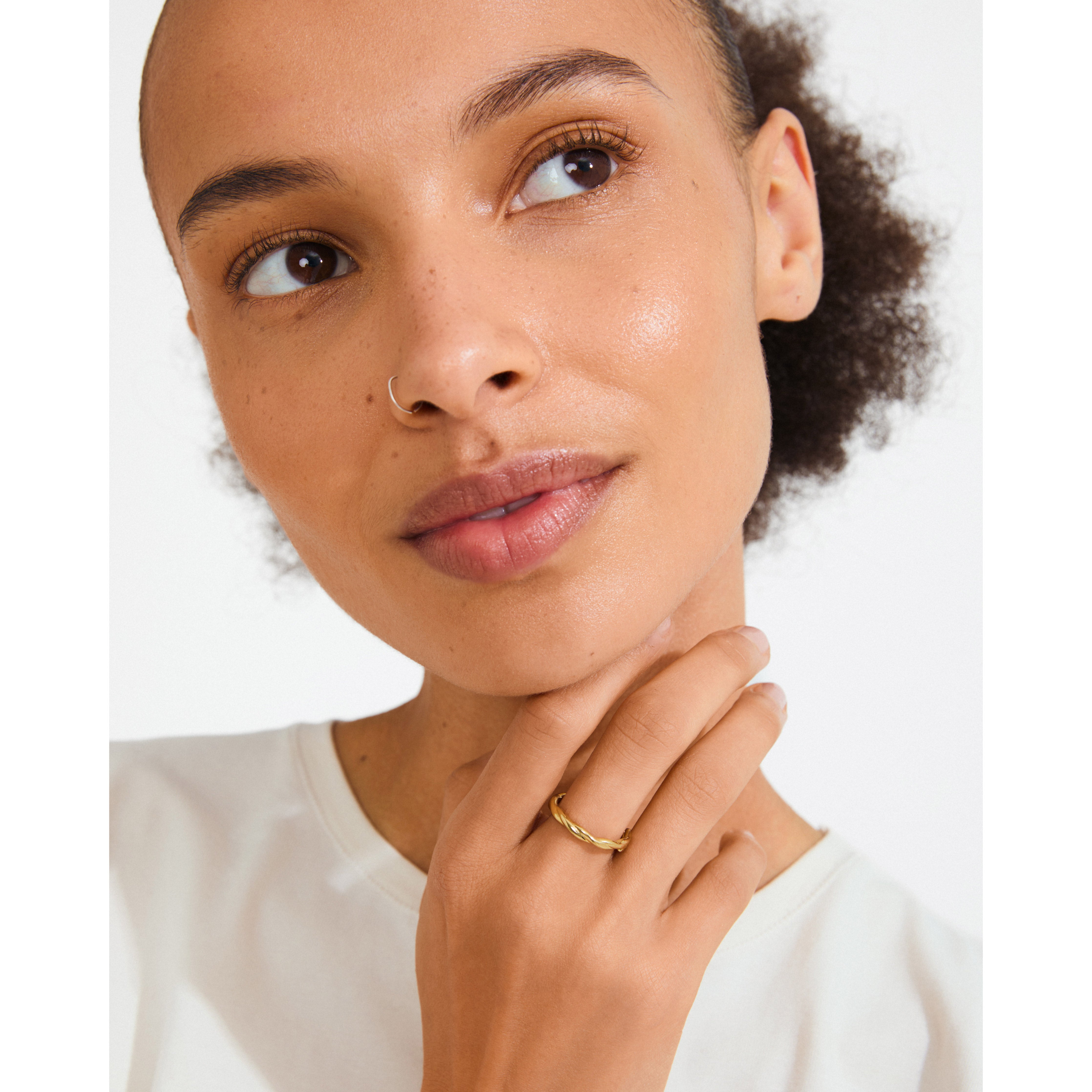 LULU twirl stack ring guldbelagt