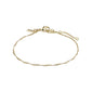 PERI twirl bracelet gold-plated featuring a delicately twisted band and clasp, from Pilgrim's Classic collection, epitomizing feminine simplicity and everyday elegance.