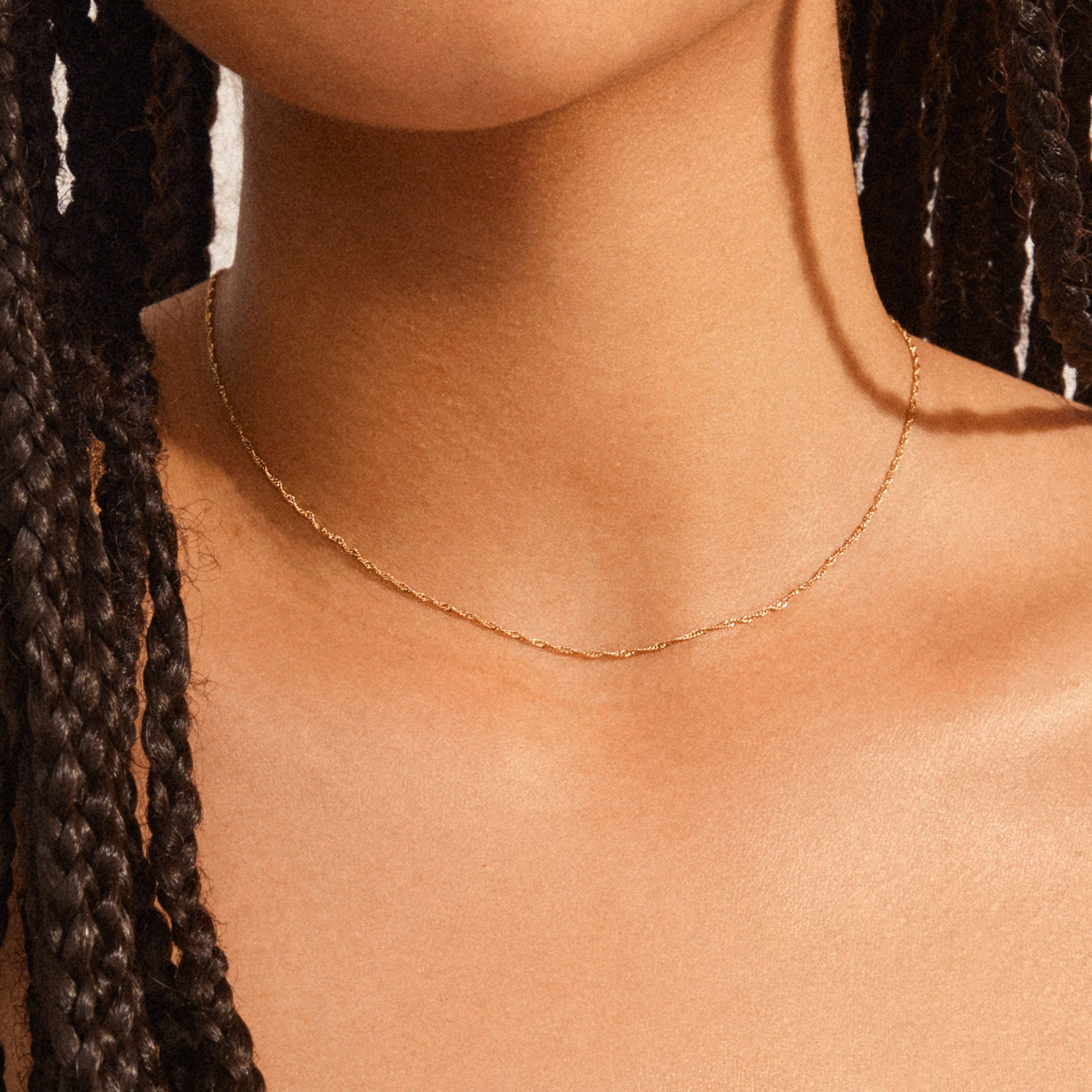PERI twirl halskæde guldbelagt
