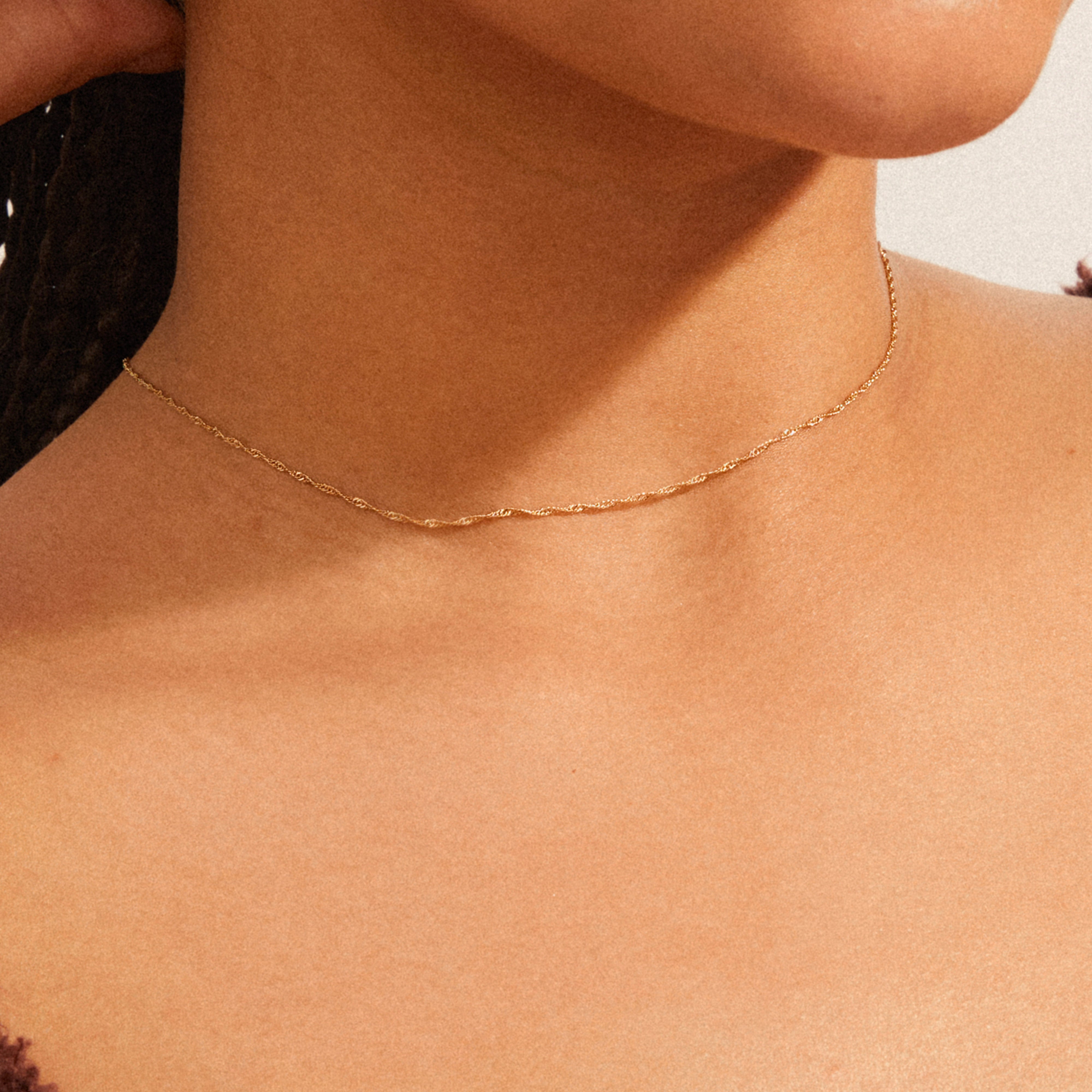 PERI twirl halskæde guldbelagt