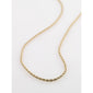 Gold-plated PAM robe chain necklace with a tightly twisted cord design, combining femininity and a chunky look, perfect for timeless, simple outfits.