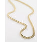 Gold-plated FUCHSIA curb chain necklace, chunky and bold, measuring 40 + 9 cm, from Pilgrim's Classic collection, showcasing a timeless, trendy style.