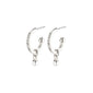LACEY crystal earrings silver-plated