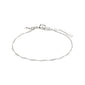 PERI twirl bracelet silver-plated, featuring a detailed dense chain and clasp, perfect for daily wear and adding a feminine touch to your collection.