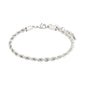 Silver-plated PAM robe chain bracelet with clasp, a timeless yet trendy fashion accessory, perfect for versatile styling.