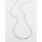 PERI twirl necklace, silver-plated, featuring a minimalist design with a pendant on a delicate chain, perfect for adding a feminine touch to any outfit.