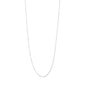 PERI twirl necklace, silver-plated, featuring intricate twists on a delicate chain, perfect for a minimalist and feminine style.