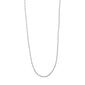 PAM robe chain necklace, silver-plated with twisted details, ideal for layering. Includes a 40 + 9 cm adjustable chain. Perfect basic accessory for any style.