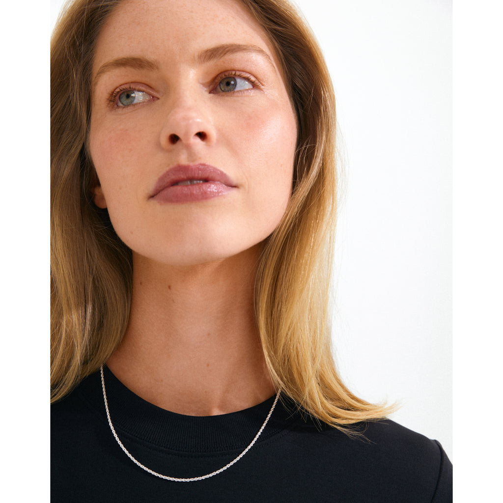 PAM robe chain necklace silver-plated