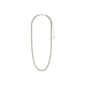 FUCHSIA curb chain necklace, silver-plated, from Pilgrim's Classic collection, featuring a 40 + 9 cm adjustable silver chain for a trendy, timeless look.