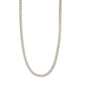 FUCHSIA recycled curb chain halskæde sølvbelagt