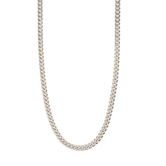 FUCHSIA curb chain necklace silver-plated