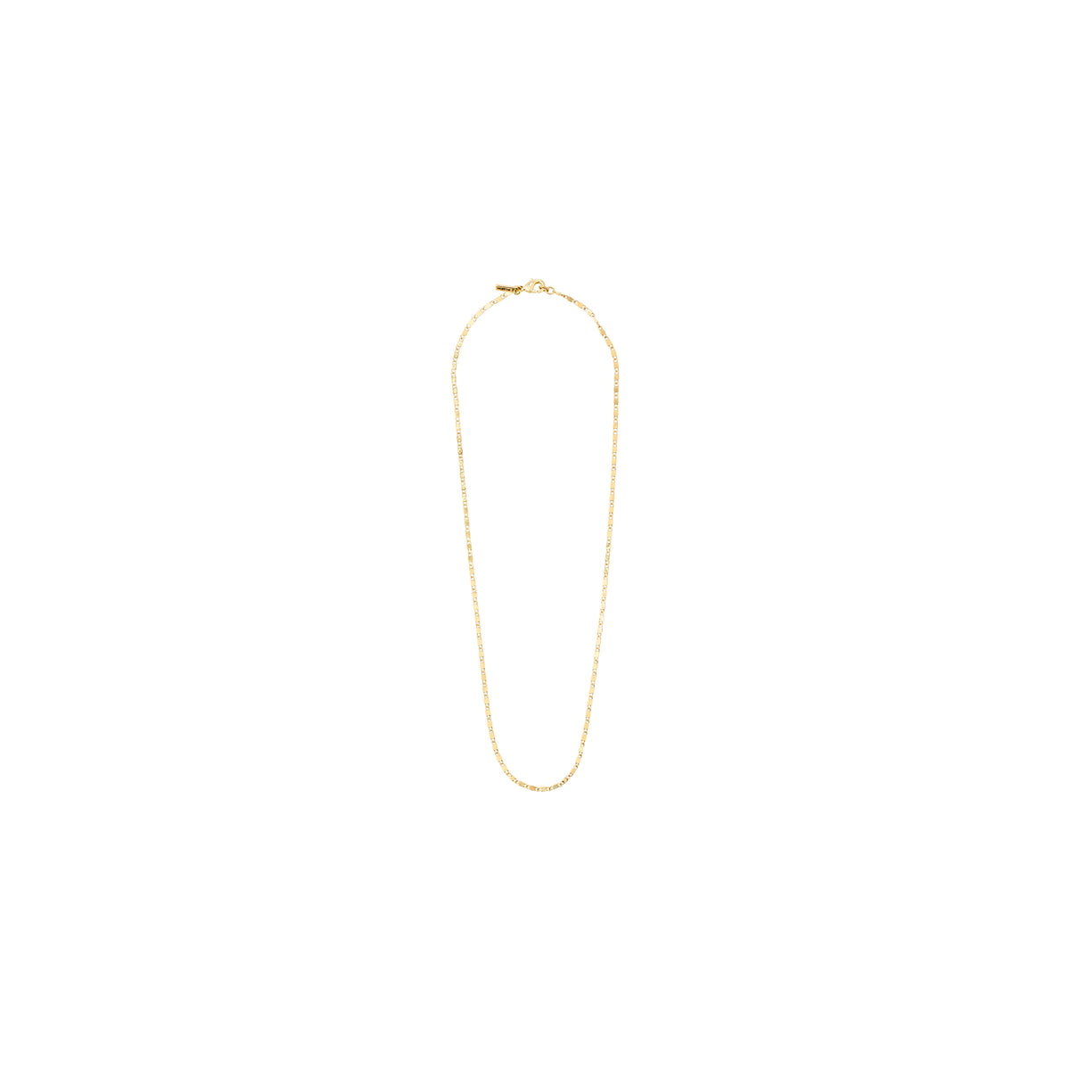 PARISA flat link chain necklace, gold-plated, with polished links creating a chic look, 40 cm long, ideal for layering with other Pilgrim pieces.