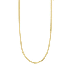 JOANNA flat snake chain necklace gold-plated