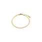 JOANNA flat snake chain bracelet, gold-plated, featuring a sleek design with a stylish extension chain and Pilgrim tag, perfect for enhancing everyday elegance.