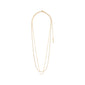 MILLE crystal necklace 2-in-1 gold-plated