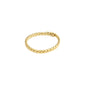 LULU twisted stack ring gold-plated, inspired by trendy chain designs, adjustable and made from 99% recycled material, ideal for personalized stacking.