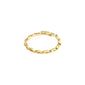 LULU chain stack ring gold-plated, featuring a chunky chain design, perfect for stacking. A stylish, recycled piece embodying Pilgrim's blend of timeless and trendy jewellery.