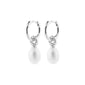 BAKER freshwater pearl earrings silver-plated