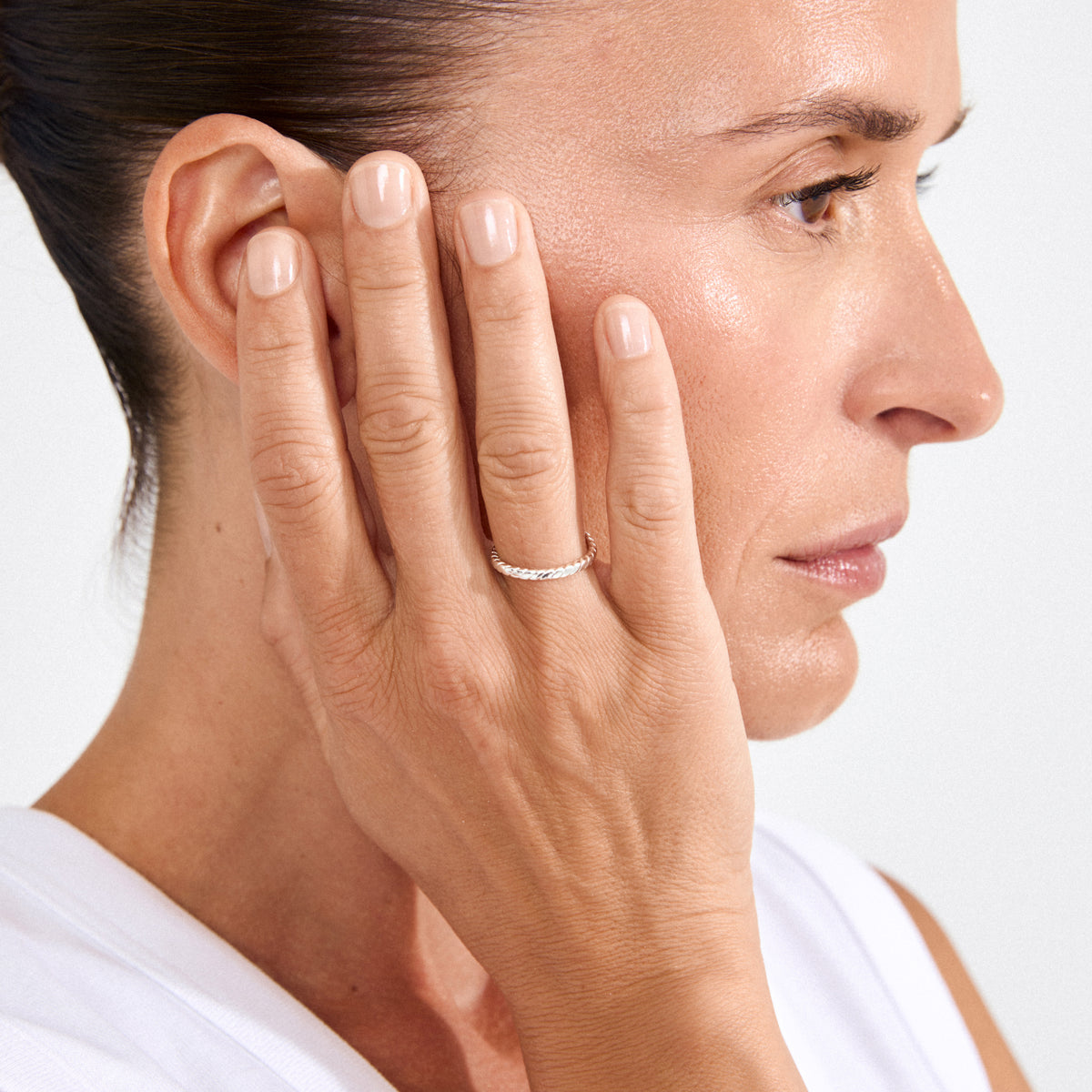 LULU snoet stack ring sølvbelagt