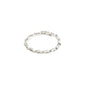 LULU recycled chain stack ring silver-plated