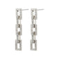 COBY recycled crystal earrings silver-plated