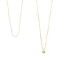 ARLET necklace 2-in-1 set: gold-plated box chain with heart pendant and a pearl necklace featuring delicate white glass beads, perfect for layering.
