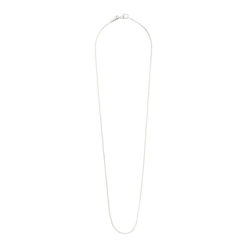 Silver-plated NANCY Venezia necklace, 50 cm, classic design. Perfect for layering or adding a pendant. Crafted from 99% recycled materials for sustainable style.