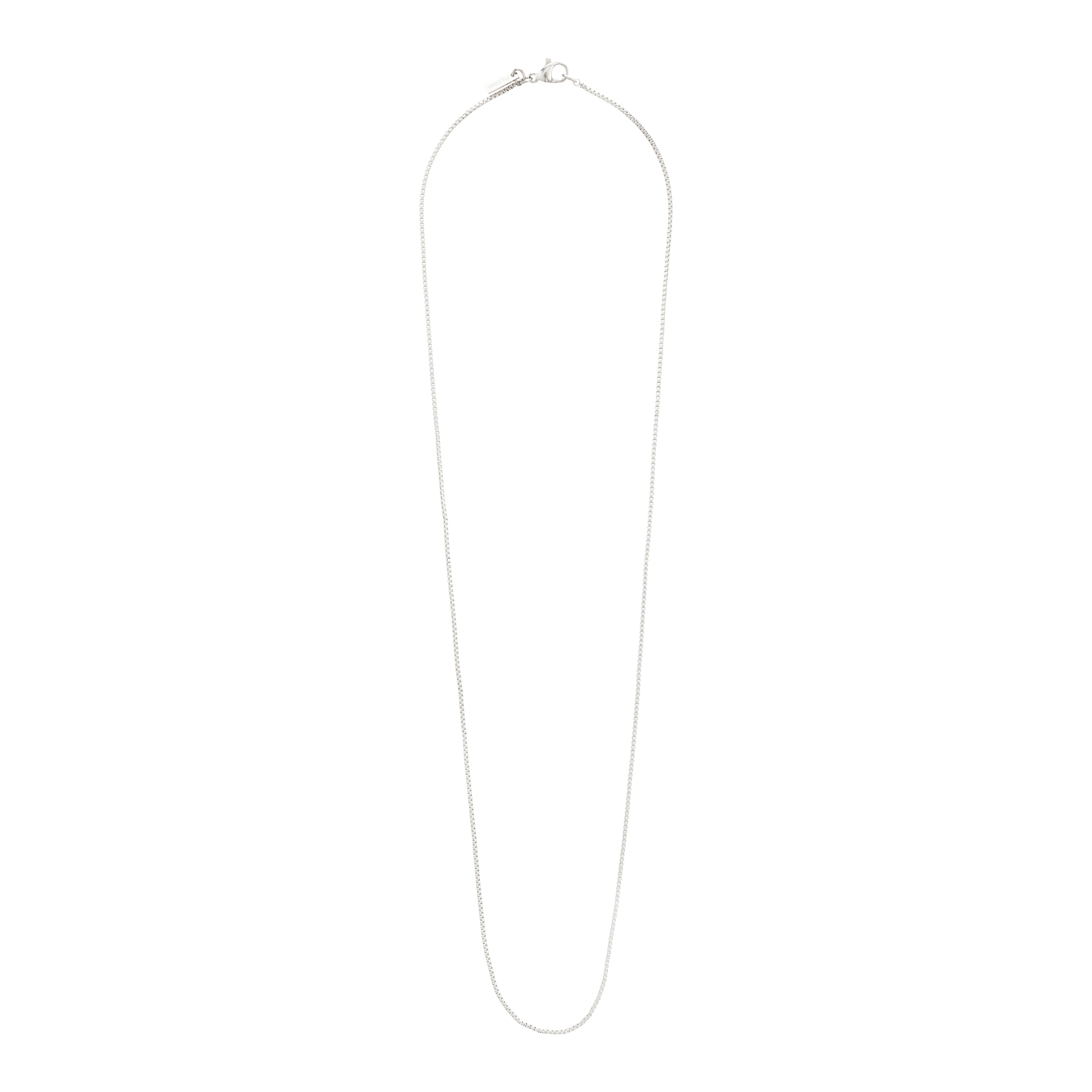Silver-plated NANCY Venezia necklace, 50 cm, classic design. Perfect for layering or adding a pendant. Crafted from 99% recycled materials for sustainable style.