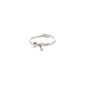 LULU bow stack ring silver-plated by Pilgrim, featuring a sleek silver bow design, perfect for layering with other rings for a chic, trendy look.