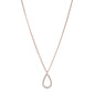 Necklace : Delia : Rose Gold Plated : Crystal