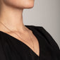 Halskette : Delia : Rosévergoldet : Kristall