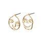 DEBRA recycled earrings gold-plated