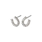 LEANNA recycled good luck crystal earrings silver-plated