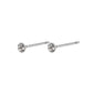 SYLVIE small crystal stud earrings silver-plated