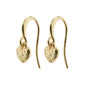 JAYLA recycled heart pendant earrings gold-plated