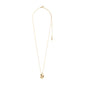 EM wavy pendant necklace gold-plated