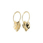EM wavy hoop earrings gold-plated