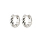 CARLA recycled huggie hoop earrings silver-plated