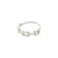 COBY recycled crystal ring silver-plated