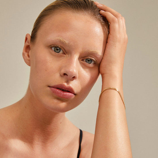 SOPHIA återvunnet armband guldpläterat