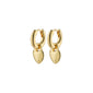 SOPHIA recycled heart hoops gold-plated