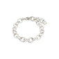 AMIRI bracelet, silver-plated cable chain, adorned with sparkling Preciosa crystals, showcasing an open, fluid design, perfect for enhancing any style.