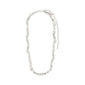 HARRISON necklace silver-plated with puffy, irregular links, inspired by nature, offering a bold, trendy look. Measures 38 cm with 12 cm extension chain.