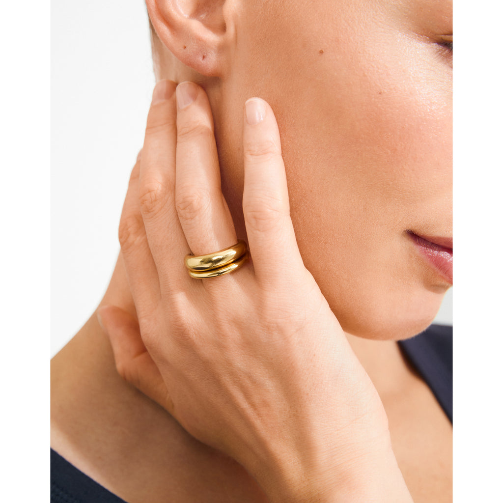 KAISYN Ring, 2-in-1 Set, vergoldet
