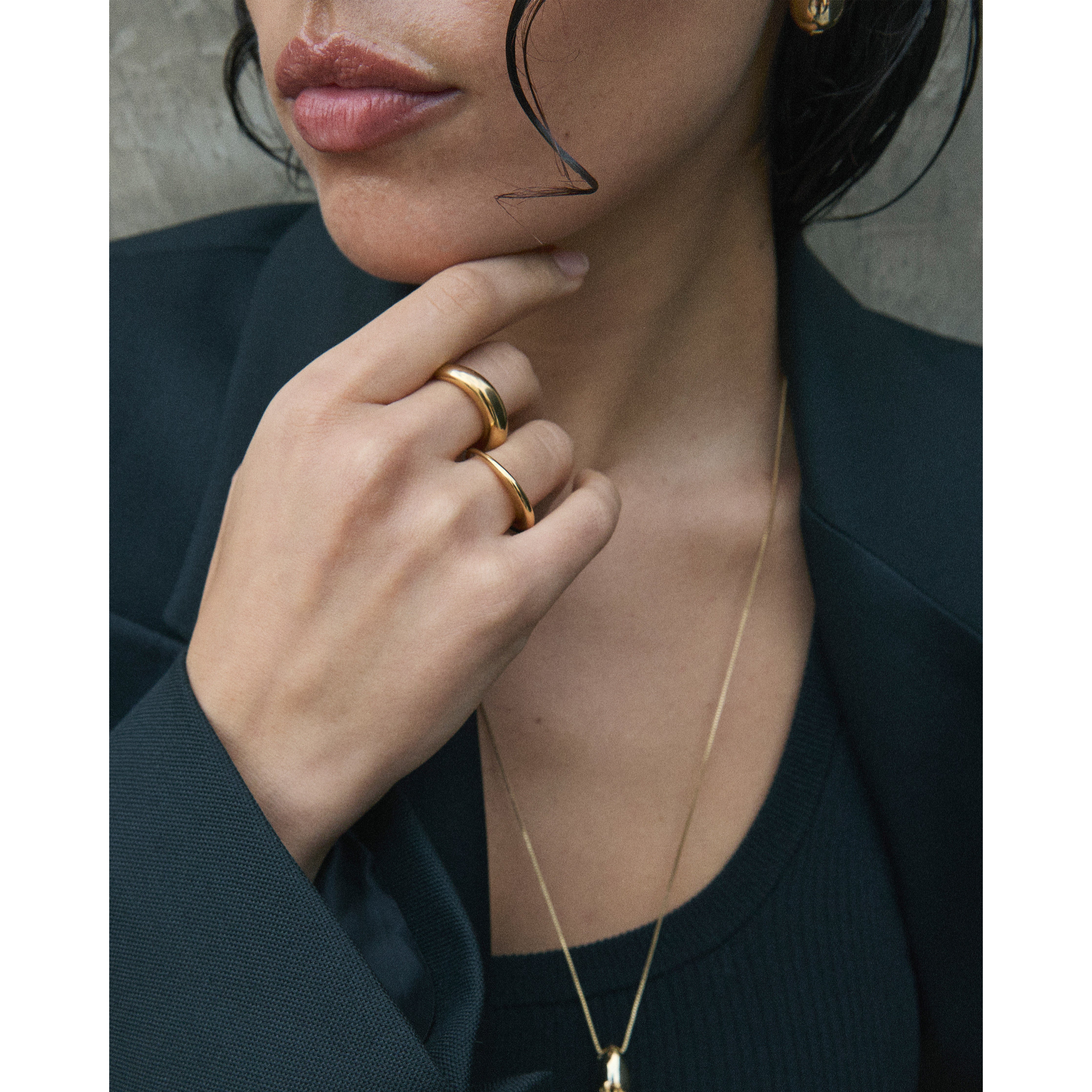 KAISYN Ring, 2-in-1 Set, vergoldet